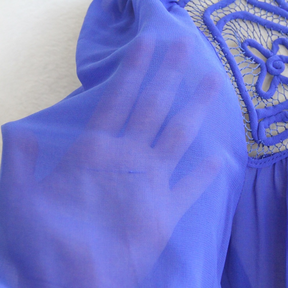 Daniel Rainn Cobalt Blue Blouse - Picture 5 of 5